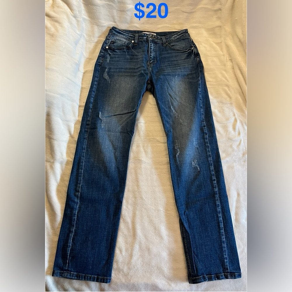 KanCan Dark Blue Straight Leg Jeans